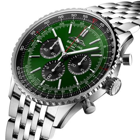 mens breitling replica green dial watches|breitling navitimer alternative.